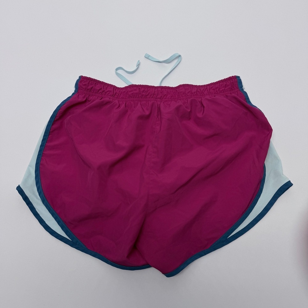 Nike Dri-FIT Tempo Running Shorts Pink Blue Mesh Womens Medium 831558-616 - Picture 2 of 9